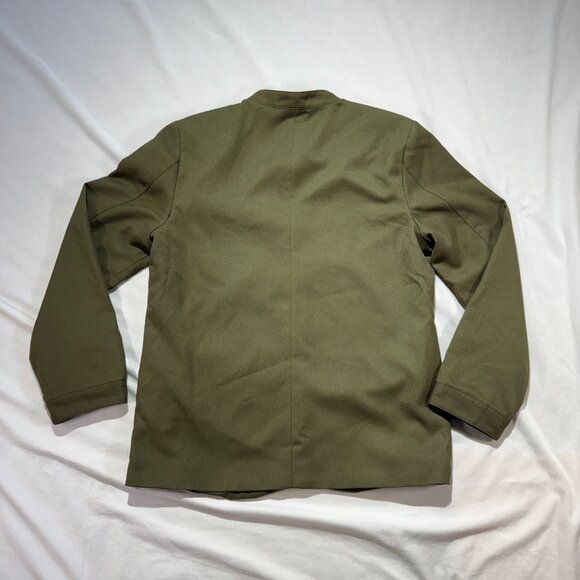 Treasure & Bond Women's Field Jacket Medium Olive Green band Collar - Picture 4 of 9